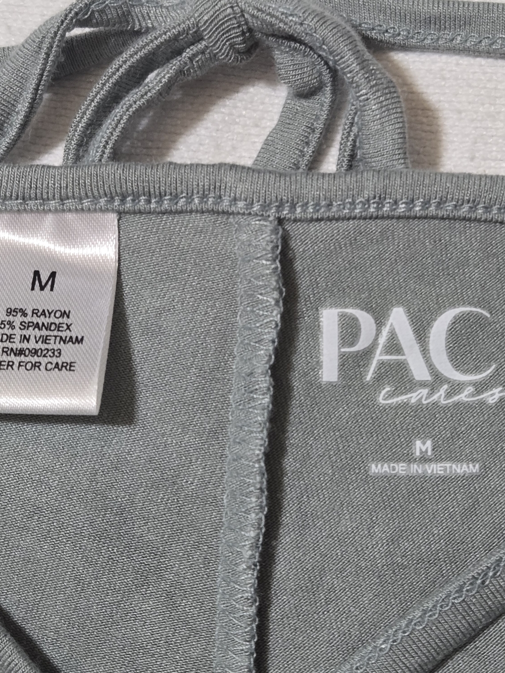 PacSun Light Gray/green Flare Lounge Pants - Picture 3 of 6